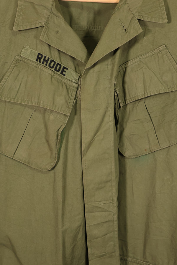 実物 1966年〜1967年頃ロット 3rd Model ジャングルファティーグ ジャケット L-L 中古品