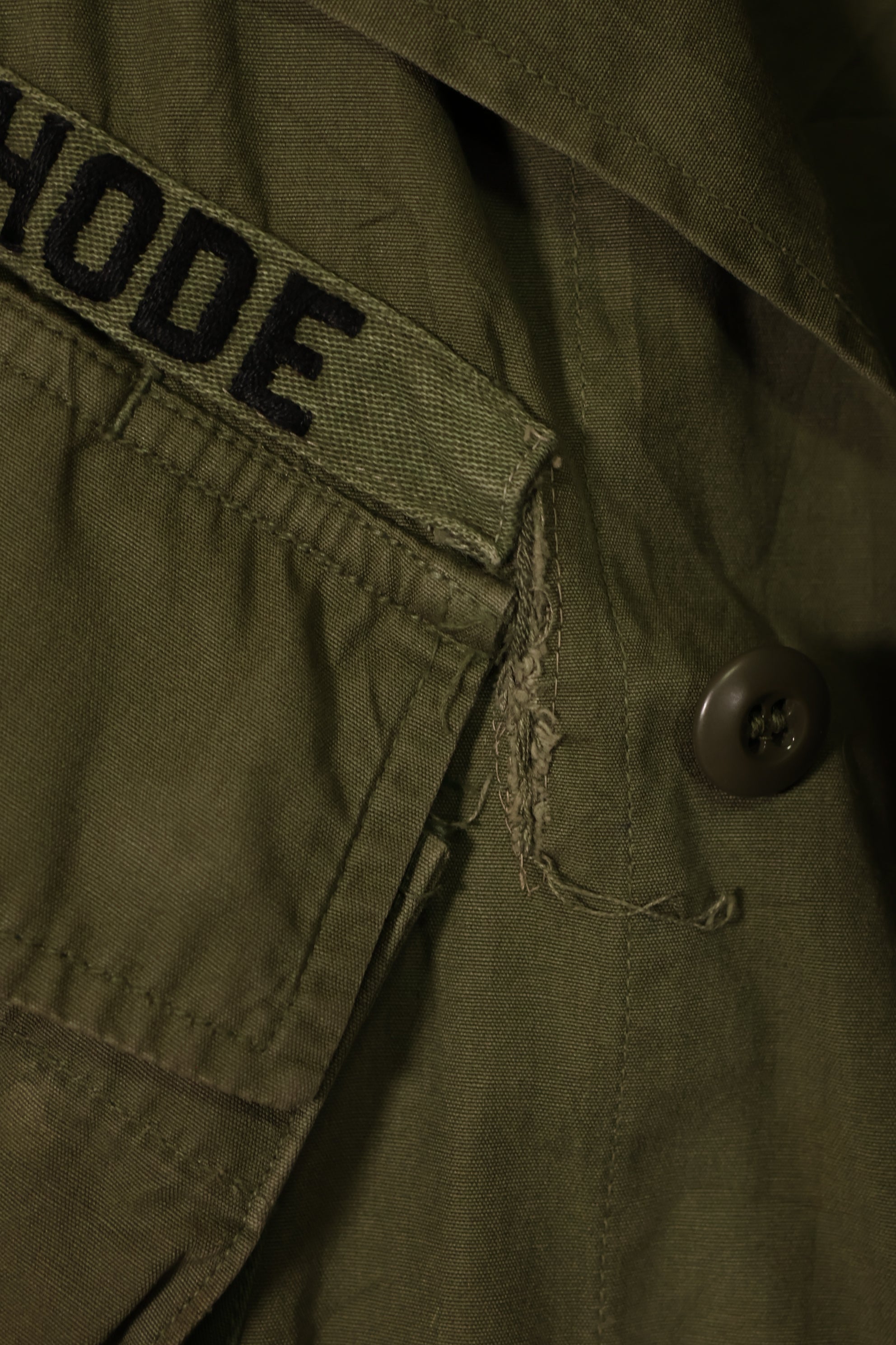 実物 1966年〜1967年頃ロット 3rd Model ジャングルファティーグ ジャケット L-L 中古品