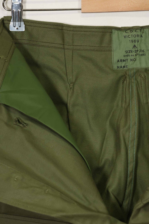 1969年製 デッドストック オーストラリア軍 OD ファティーグパンツ 未使用品