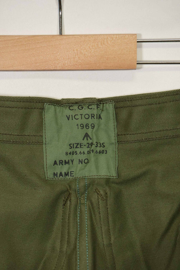 1969年製 デッドストック オーストラリア軍 OD ファティーグパンツ 未使用品