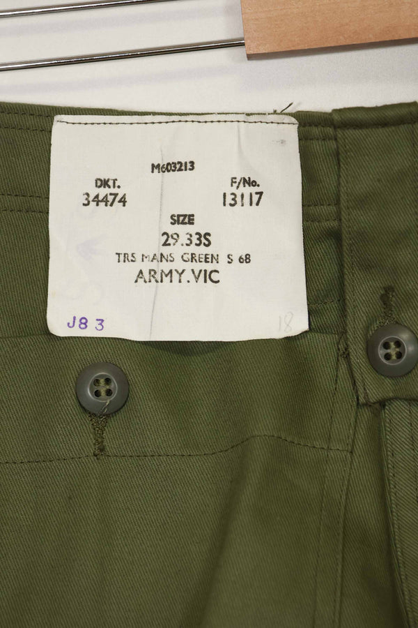1969年製 デッドストック オーストラリア軍 OD ファティーグパンツ 未使用品