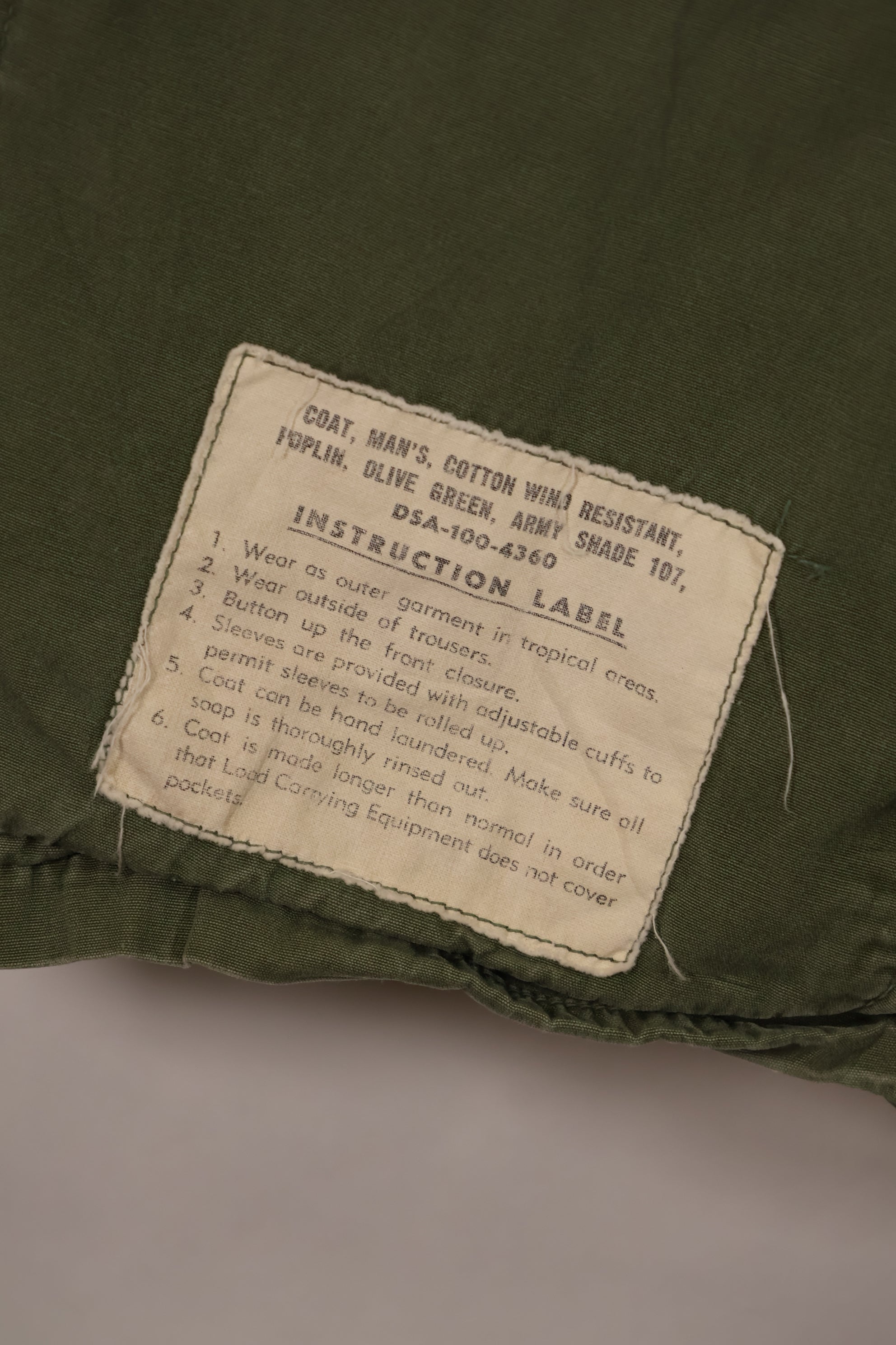 実物 1966年〜1967年頃ロット 3rd Model ジャングルファティーグ ジャケット M-R 中古品