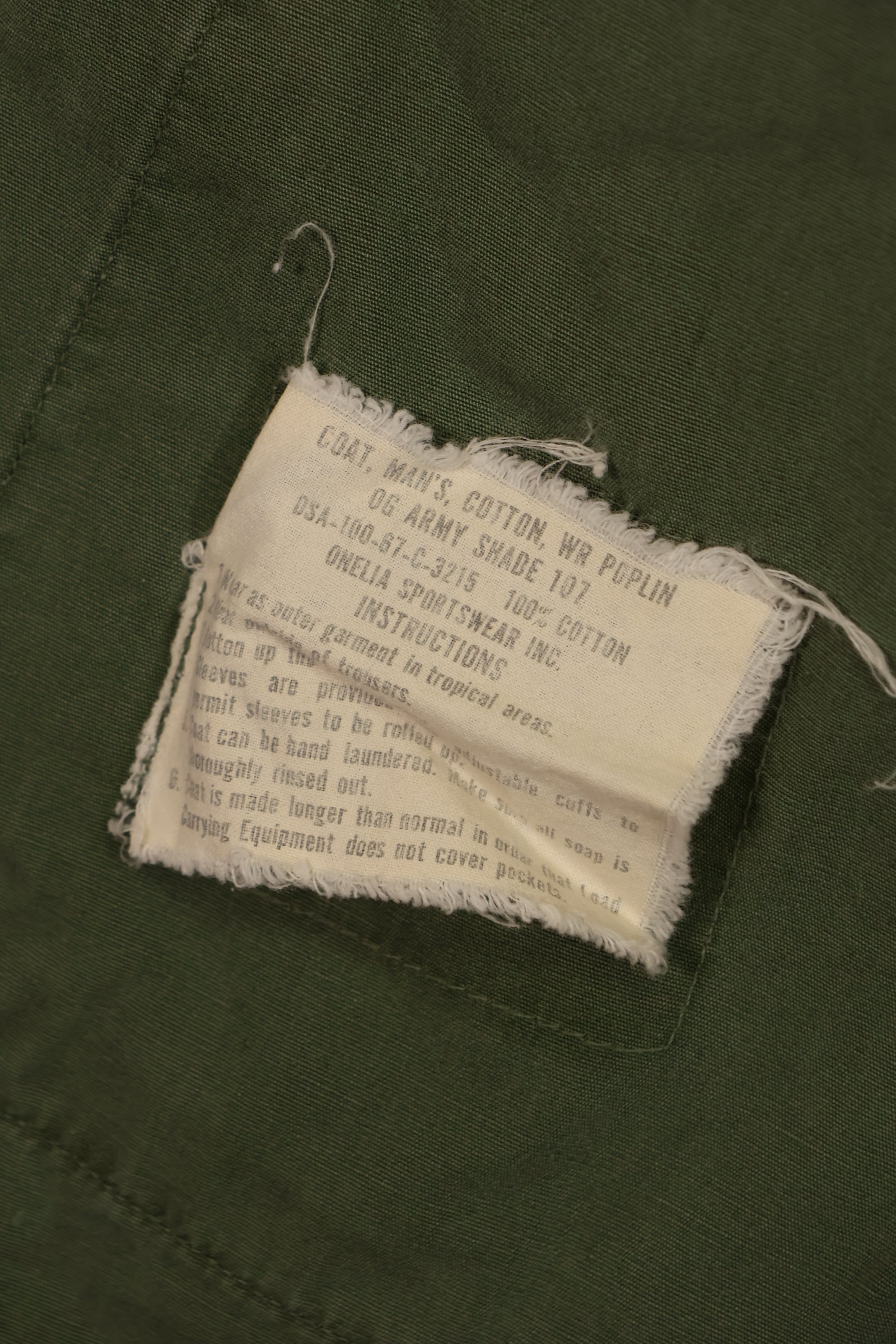 実物 1967年製 3rd Model ジャングルファティーグ ジャケット S-R 中古品