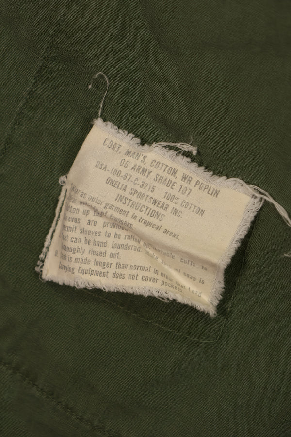 実物 1967年製 3rd Model ジャングルファティーグ ジャケット S-R 中古品