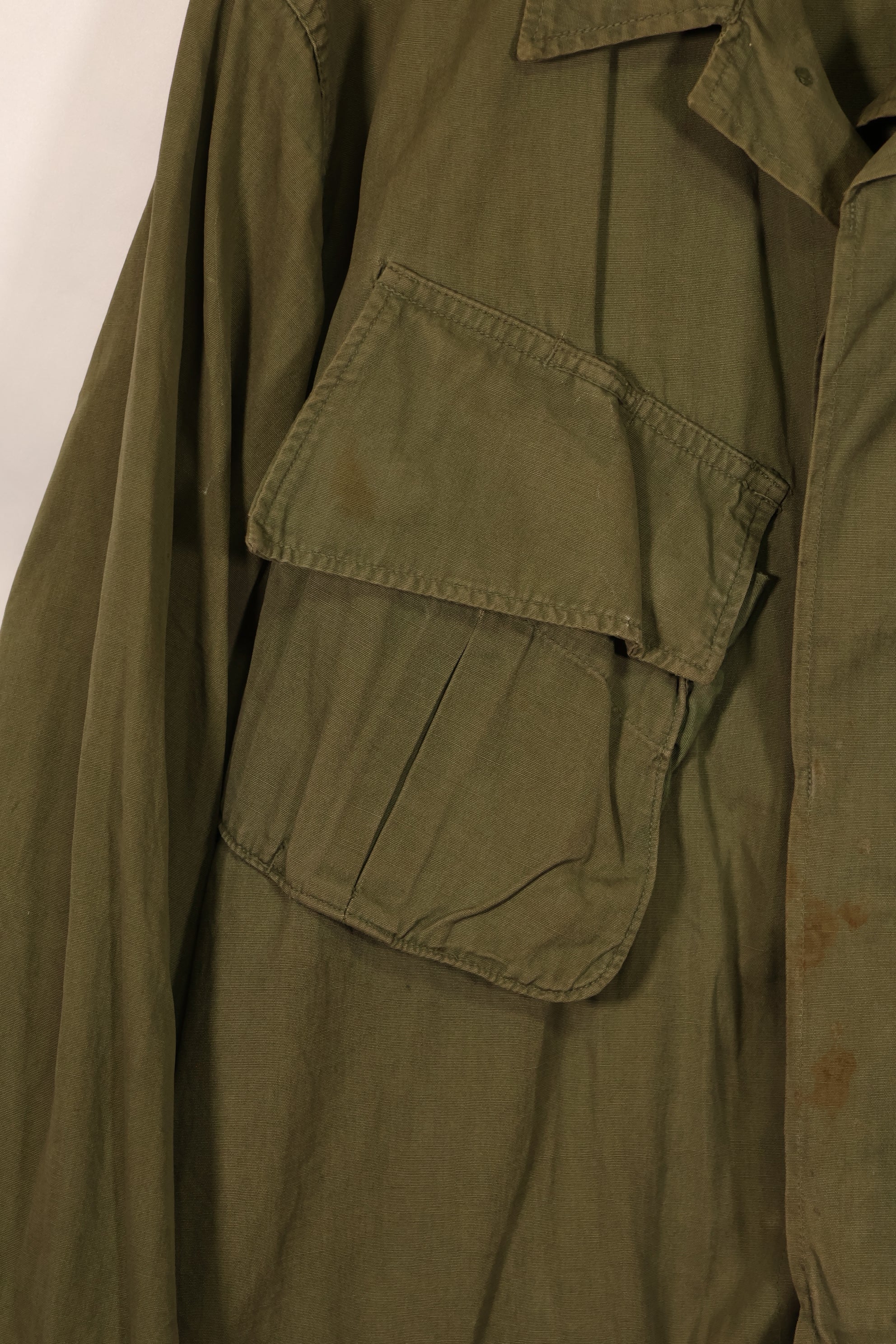 実物 1966年〜1967年頃ロット 3rd Model ジャングルファティーグ ジャケット 折衷型 S-R 中古品