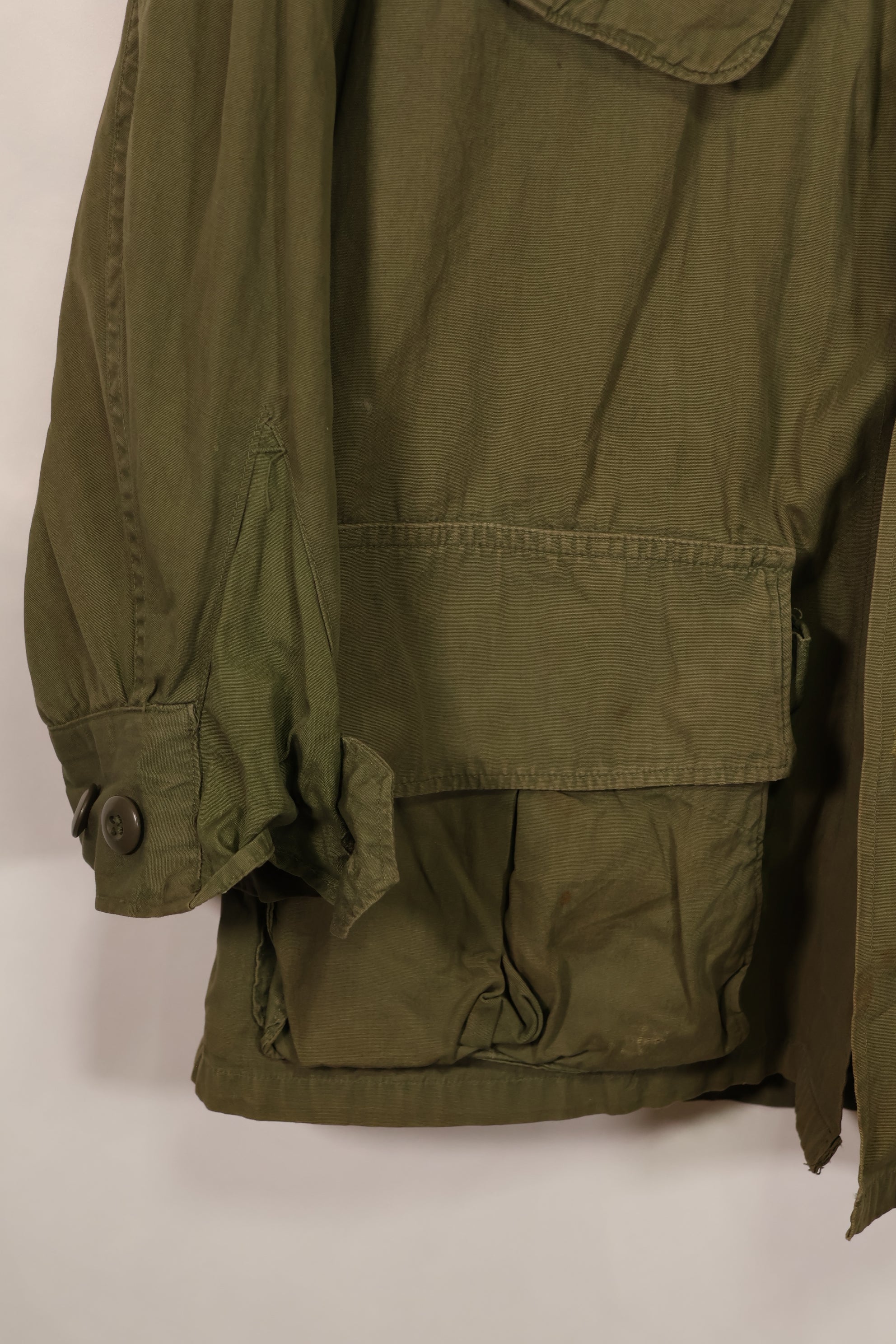 実物 1966年〜1967年頃ロット 3rd Model ジャングルファティーグ ジャケット 折衷型 S-R 中古品