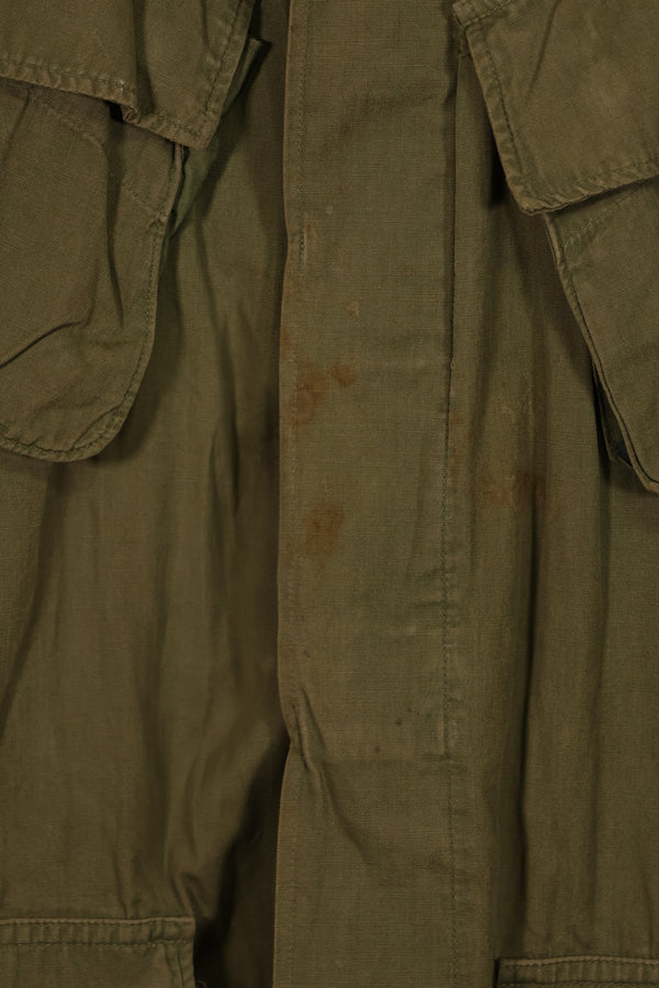 実物 1966年〜1967年頃ロット 3rd Model ジャングルファティーグ ジャケット 折衷型 S-R 中古品