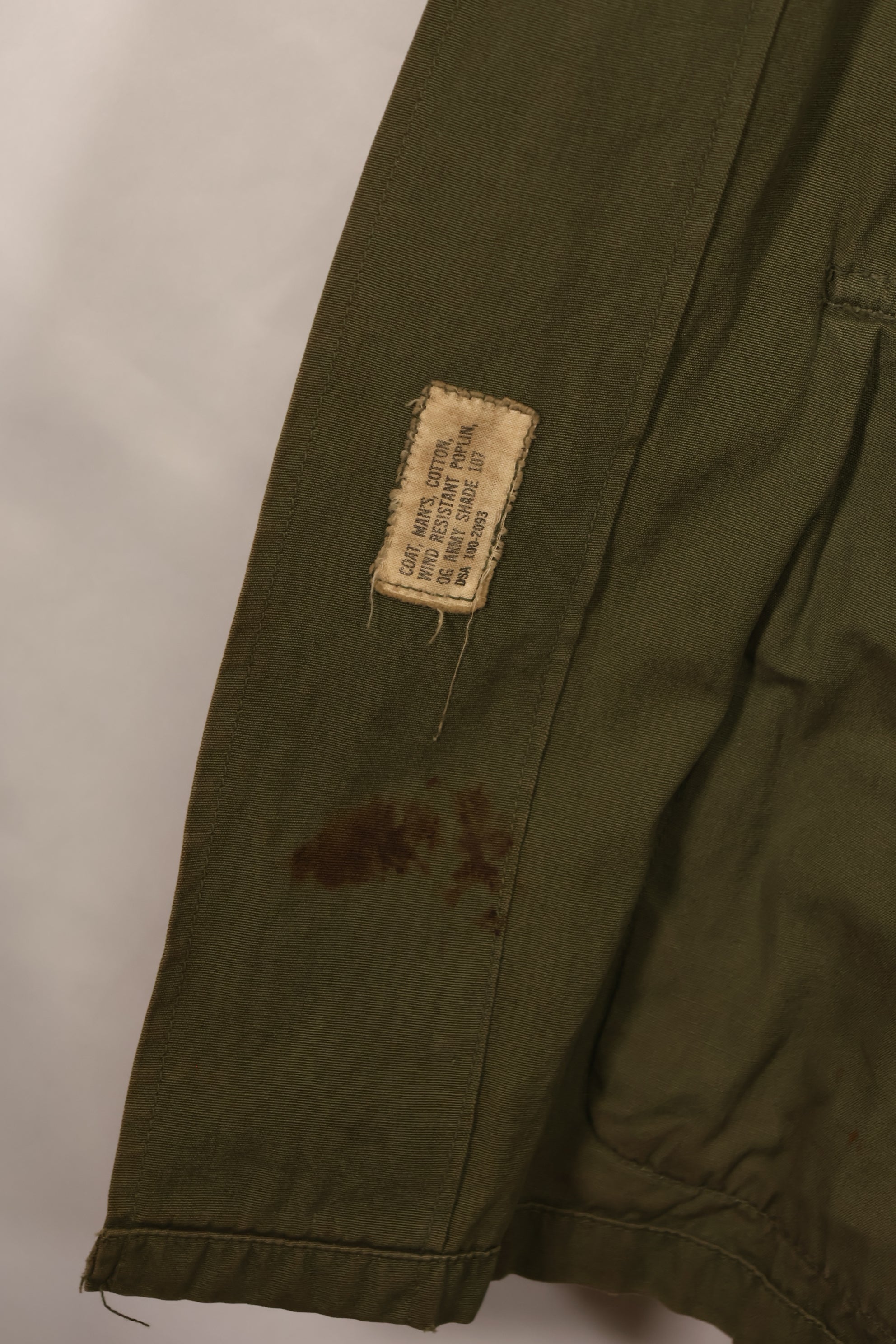 実物 1966年〜1967年頃ロット 3rd Model ジャングルファティーグ ジャケット 折衷型 S-R 中古品