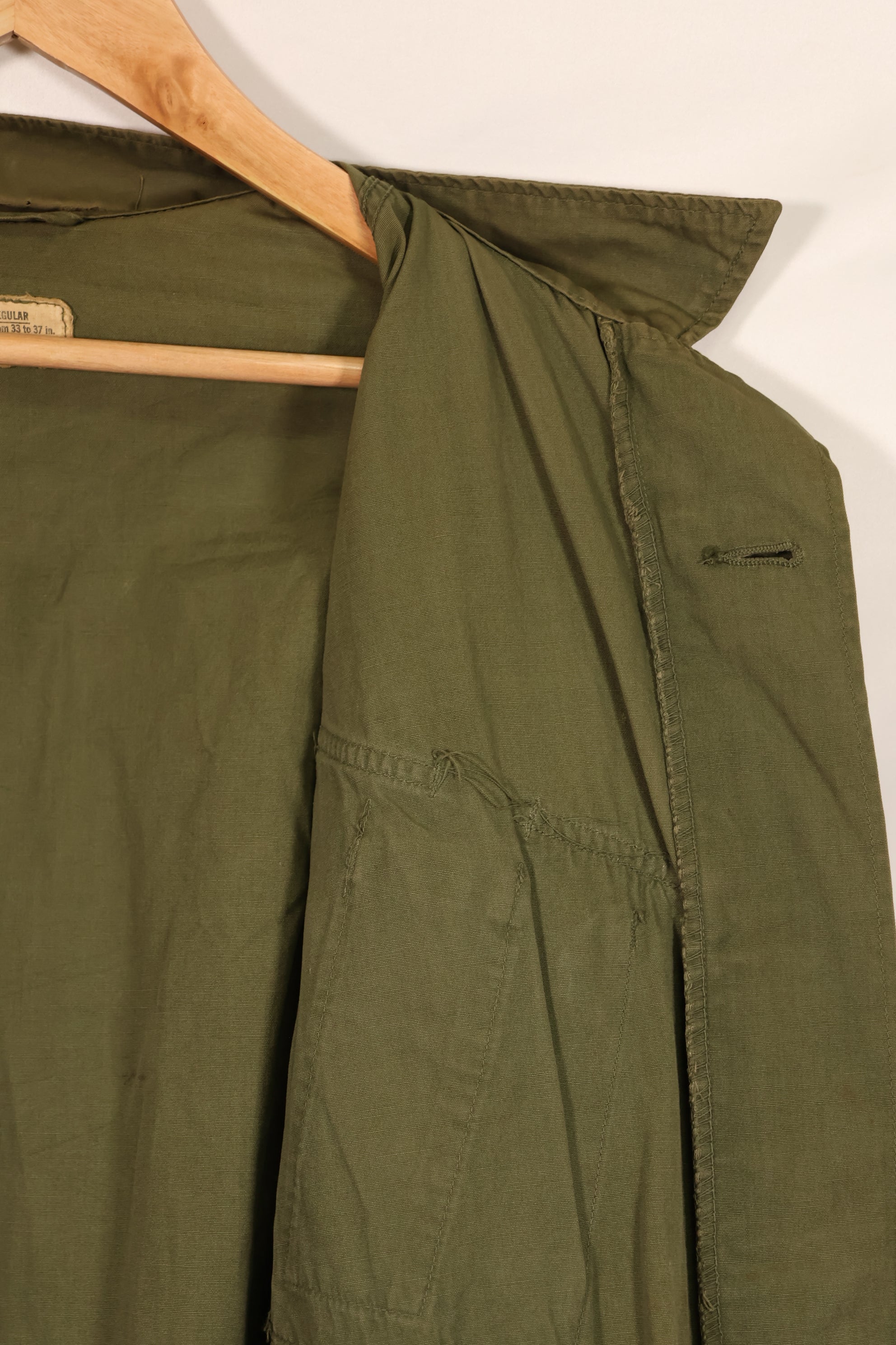 実物 1966年〜1967年頃ロット 3rd Model ジャングルファティーグ ジャケット 折衷型 S-R 中古品