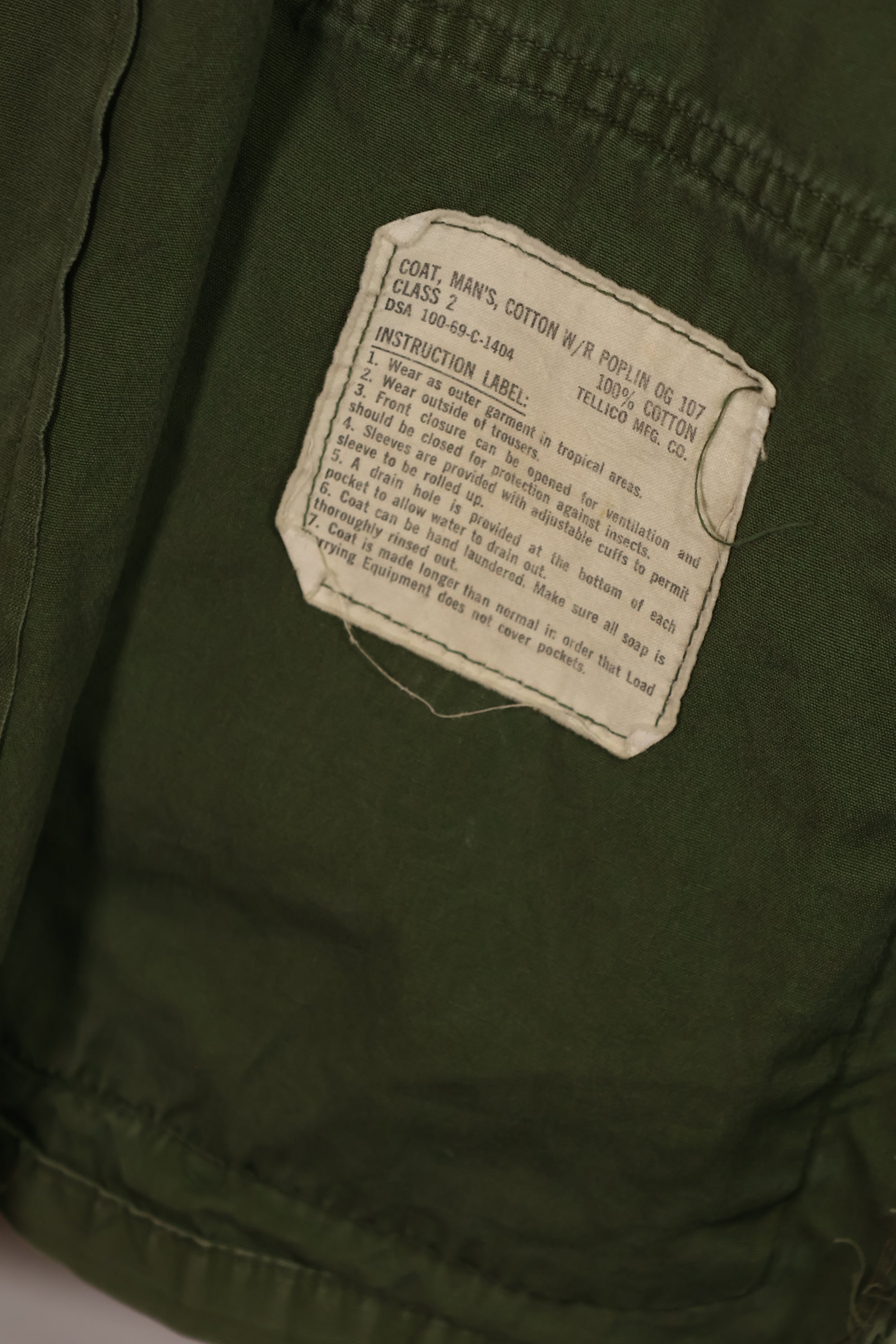実物 1969年製 3rd Model ジャングルファティーグ ジャケット M-L  中古品