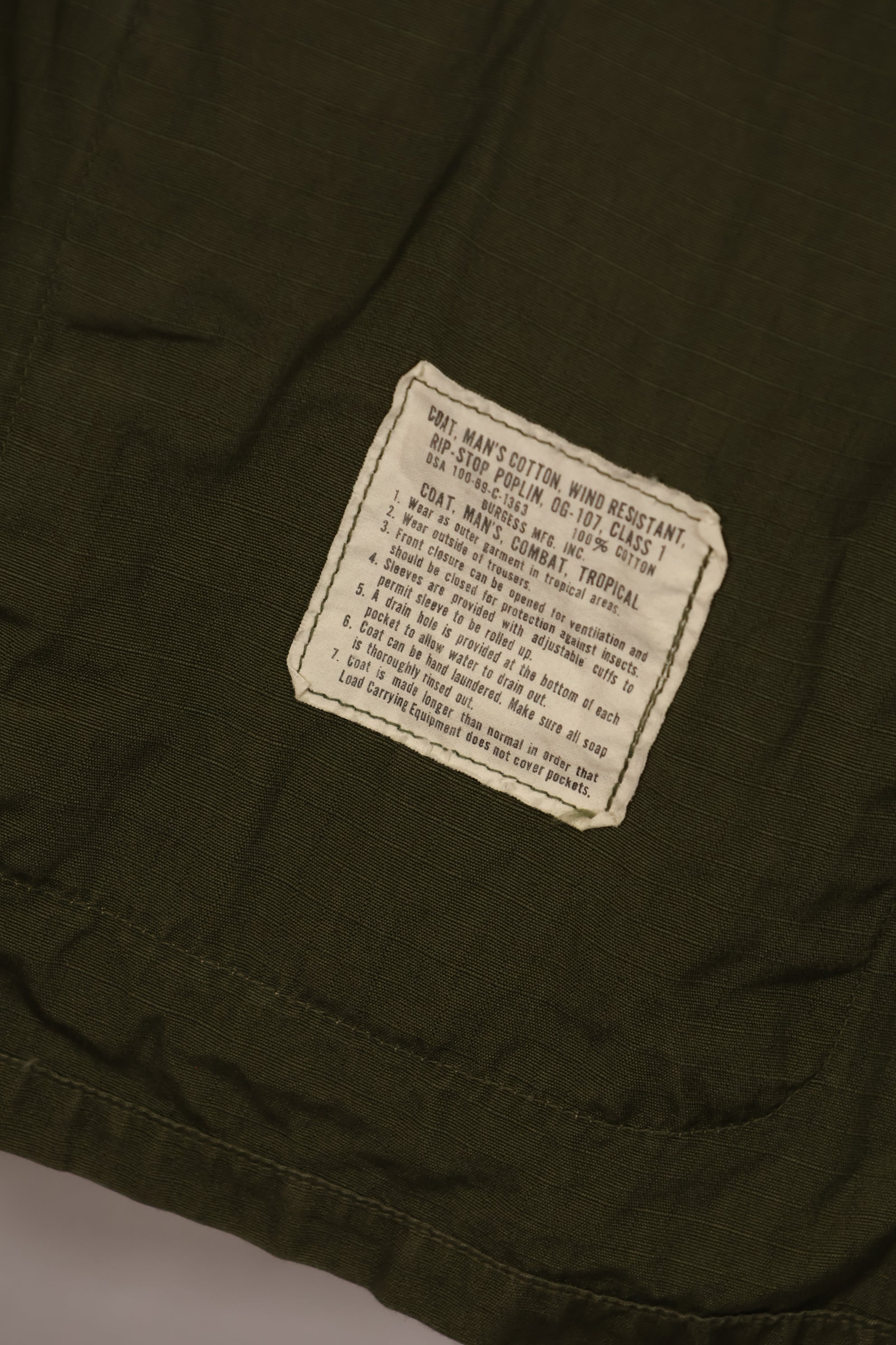 実物 1969年製 4th Model ジャングルファティーグ ジャケット M-R 中古品