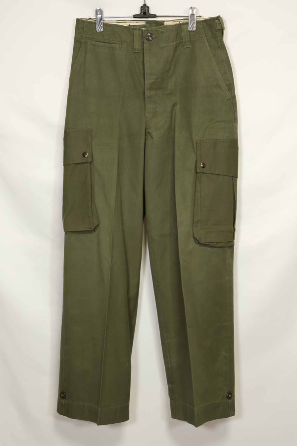 1940年代〜50年代 アメリカ軍 M45 コットン製 フィールドパンツ カーゴポケット改造 空挺使用 中古品 B