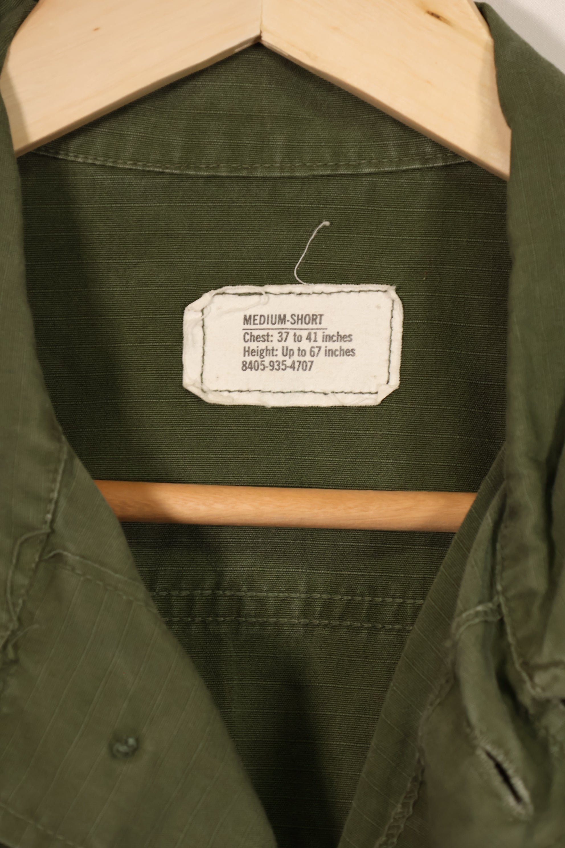 実物 1970年製 4th Model ジャングルファティーグ ジャケット M-S 中古品