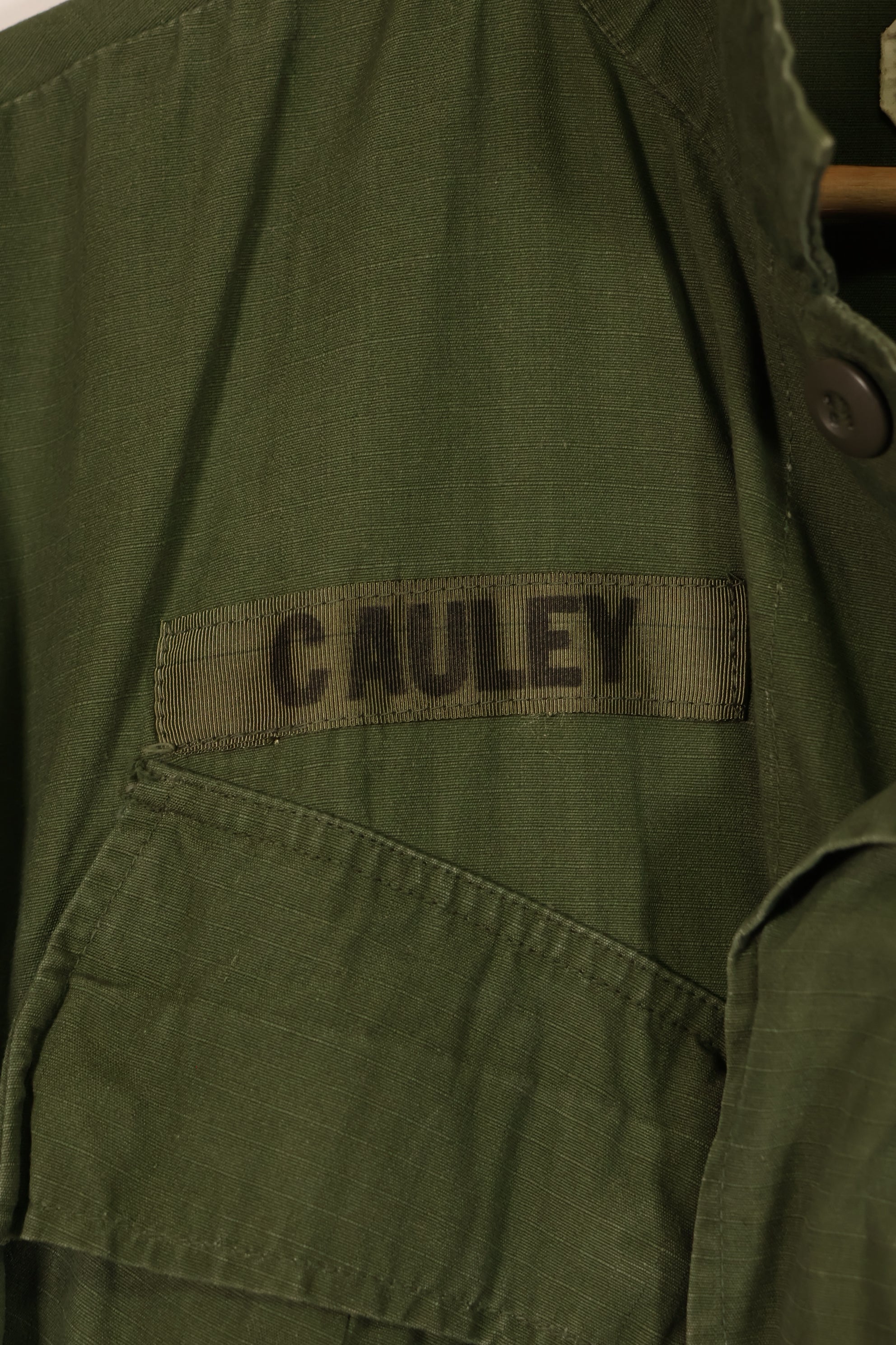 実物 1970年製 4th Model ジャングルファティーグ ジャケット M-R 初付けパッチ 中古品