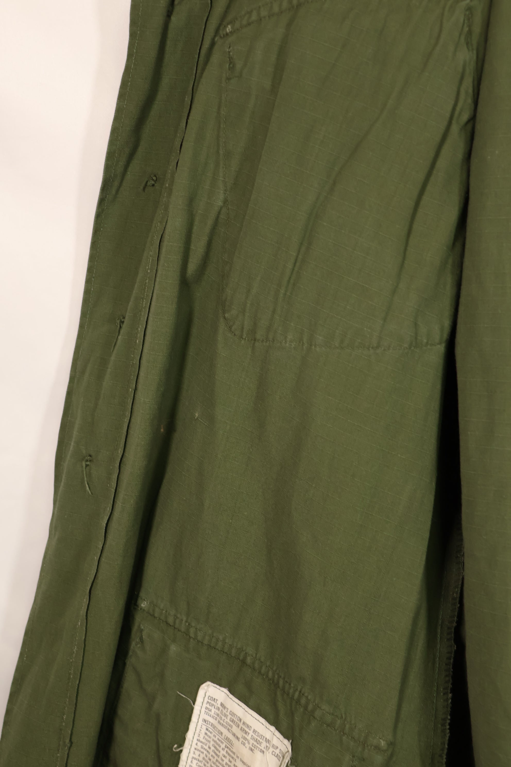 実物 1970年製 4th Model ジャングルファティーグ ジャケット M-R 初付けパッチ 中古品