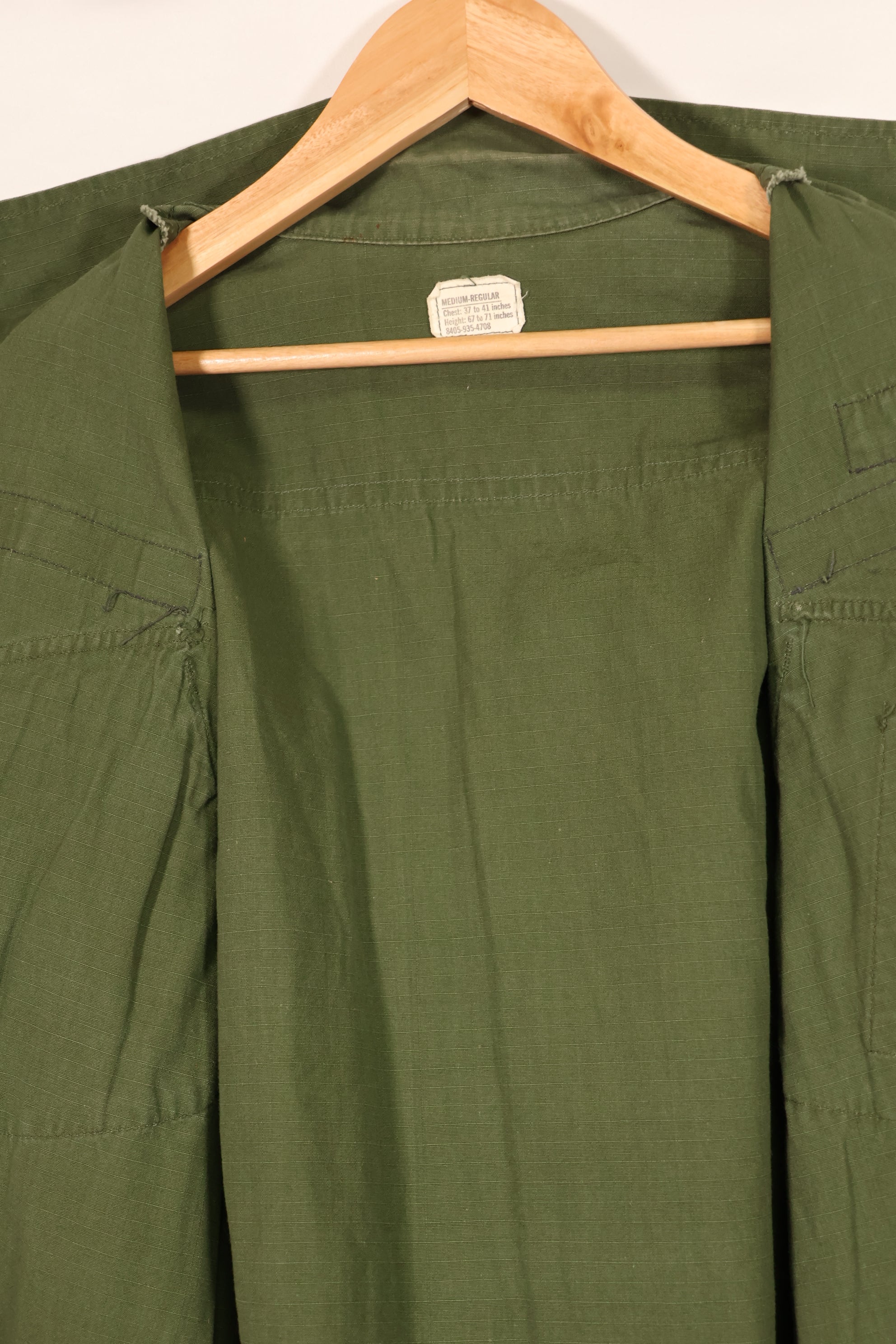 実物 1970年製 4th Model ジャングルファティーグ ジャケット M-R 初付けパッチ 中古品