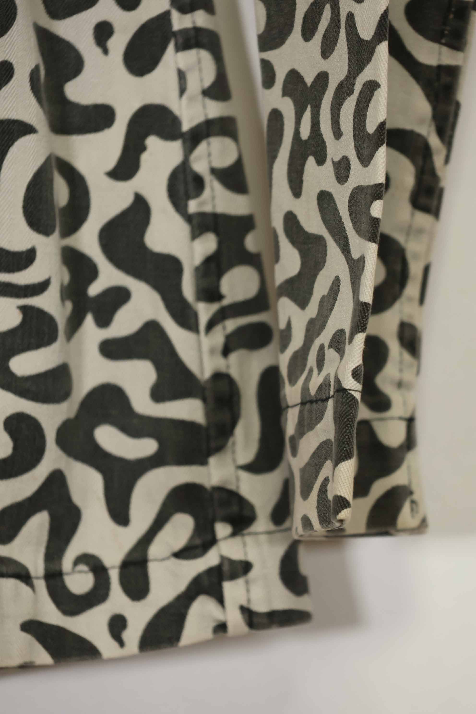 1970年代 ハングル迷彩 トレーニング用戦闘服 韓国 学生用訓練服 パッチ付き 中古品
