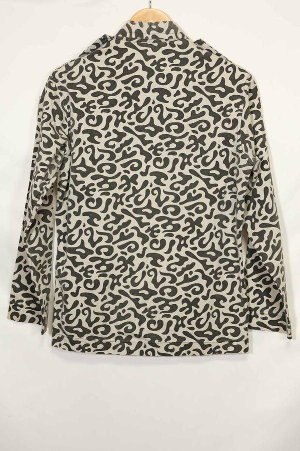1970年代 ハングル迷彩 トレーニング用戦闘服 韓国 学生用訓練服 パッチ付き 中古品