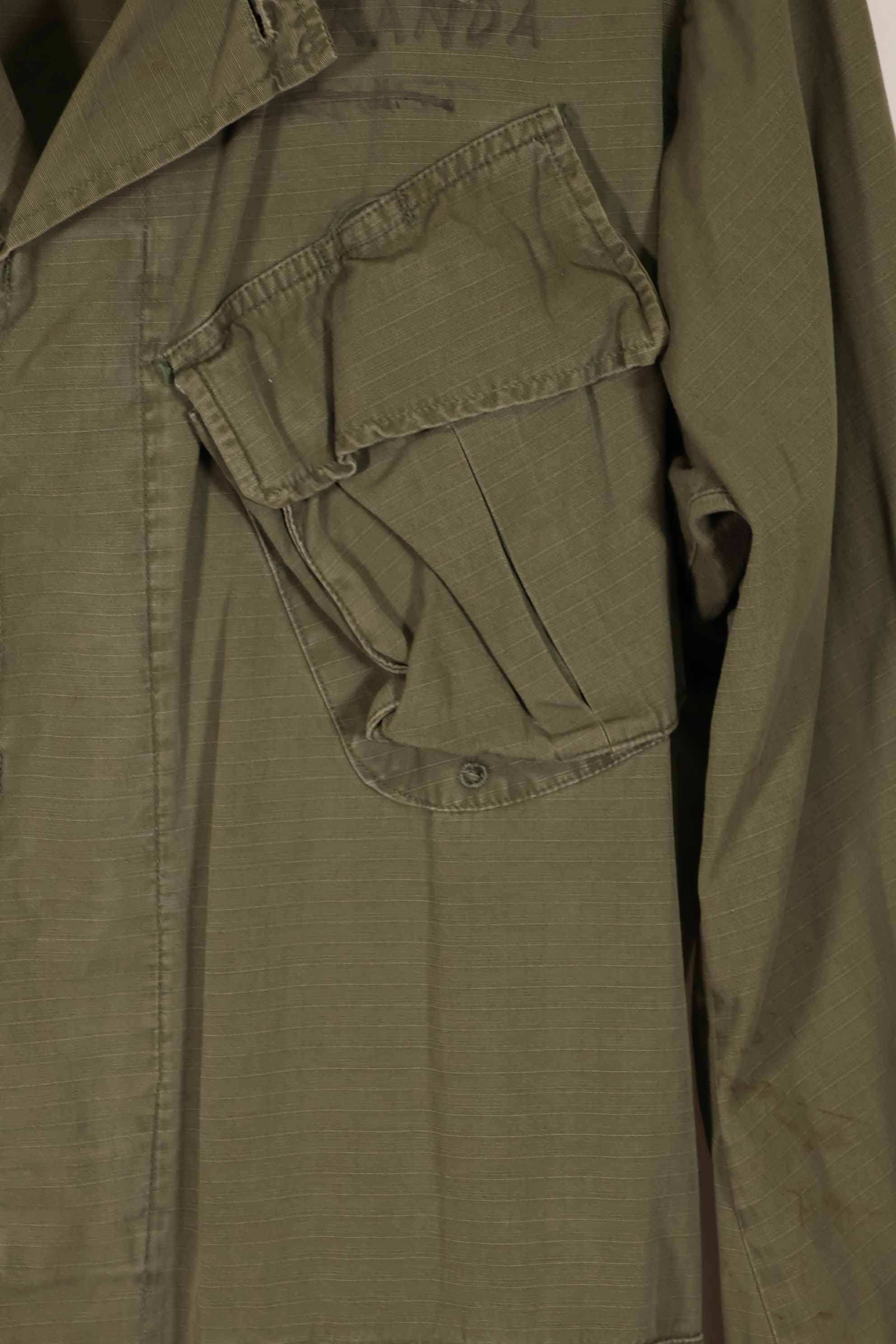 実物 1968年製 4th Model ジャングルファティーグ ジャケット S-R 中古品