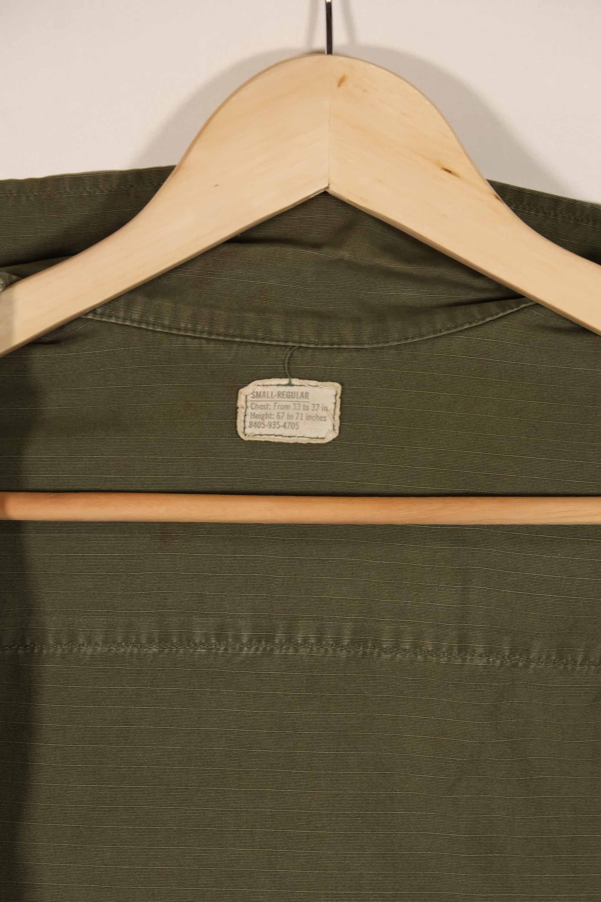 実物 1968年製 4th Model ジャングルファティーグ ジャケット S-R 中古品