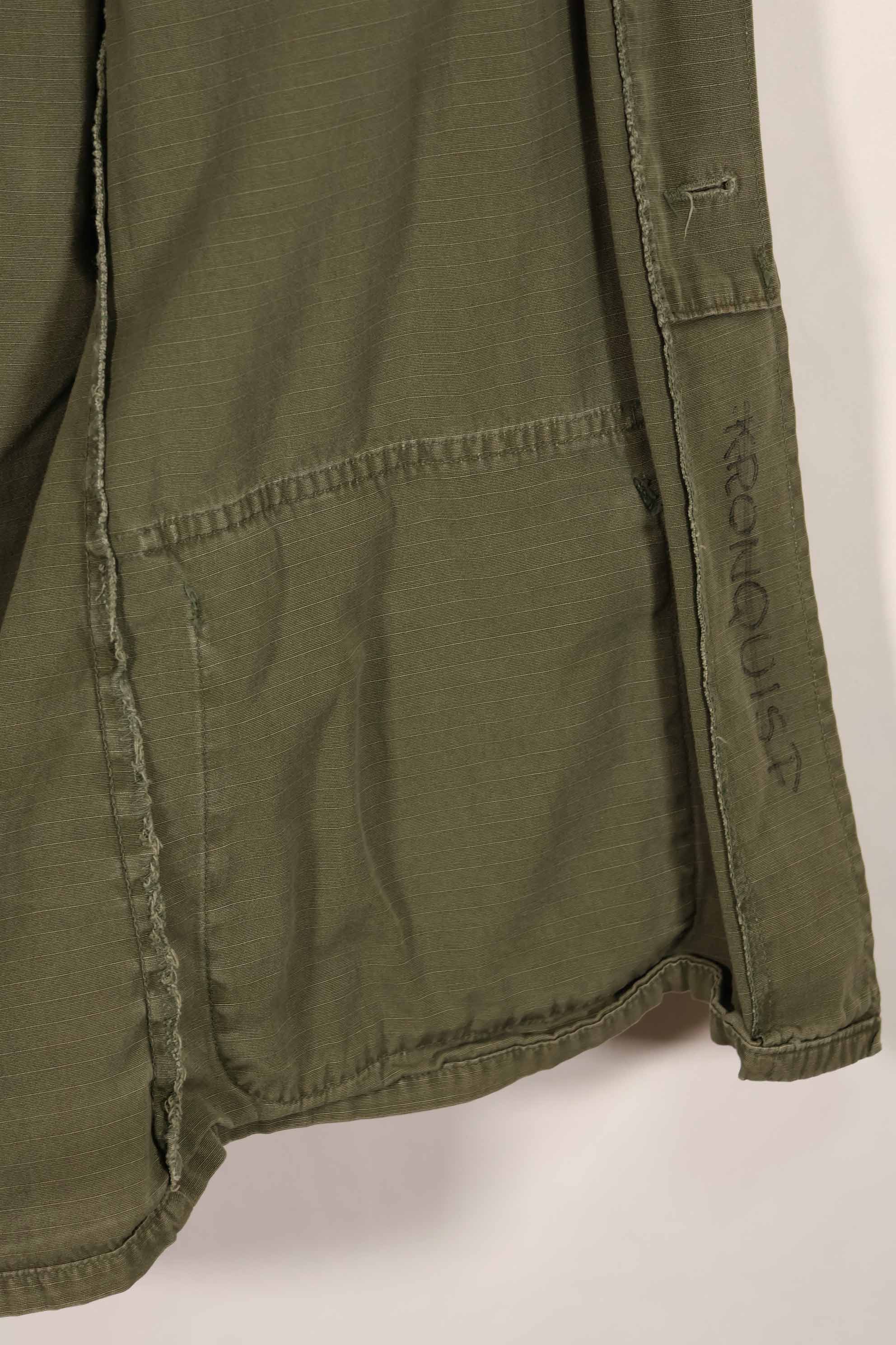 実物 1968年製 4th Model ジャングルファティーグ ジャケット S-R 中古品