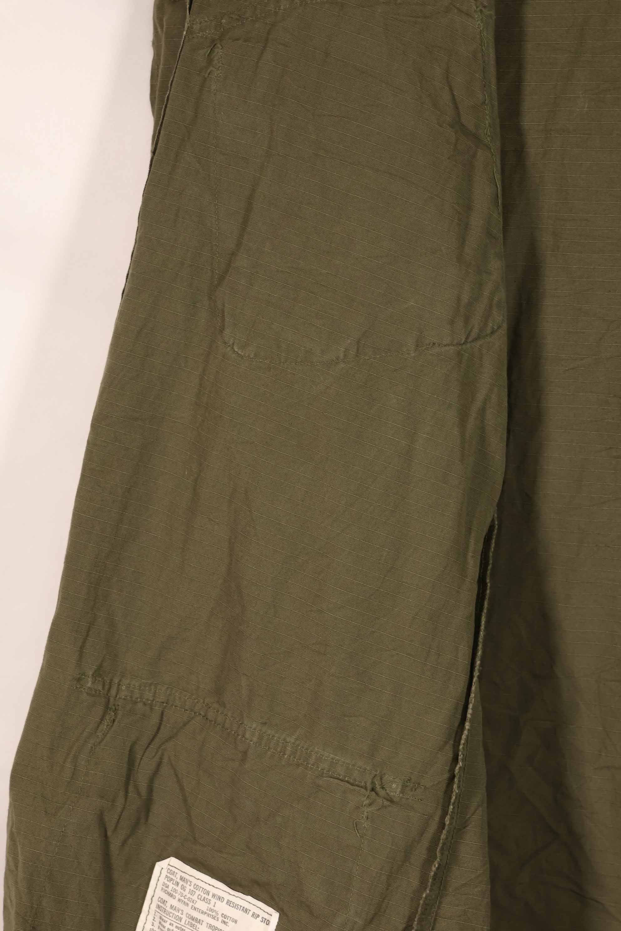 実物 1970年製 4th Model ジャングルファティーグ ジャケット M-R 中古品