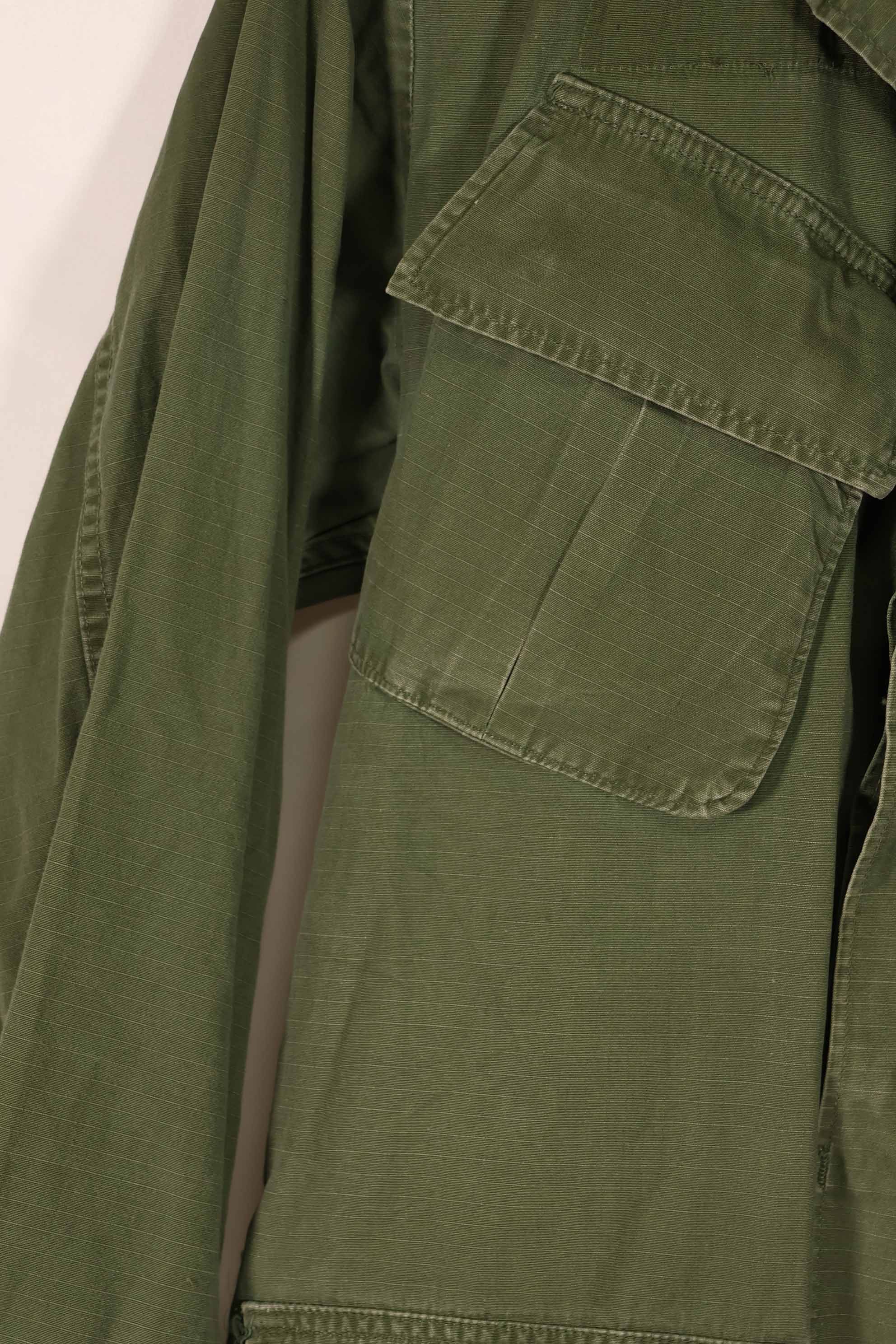 実物 1969年製 4th Model ジャングルファティーグ ジャケット 82空挺師団 S-R 中古品