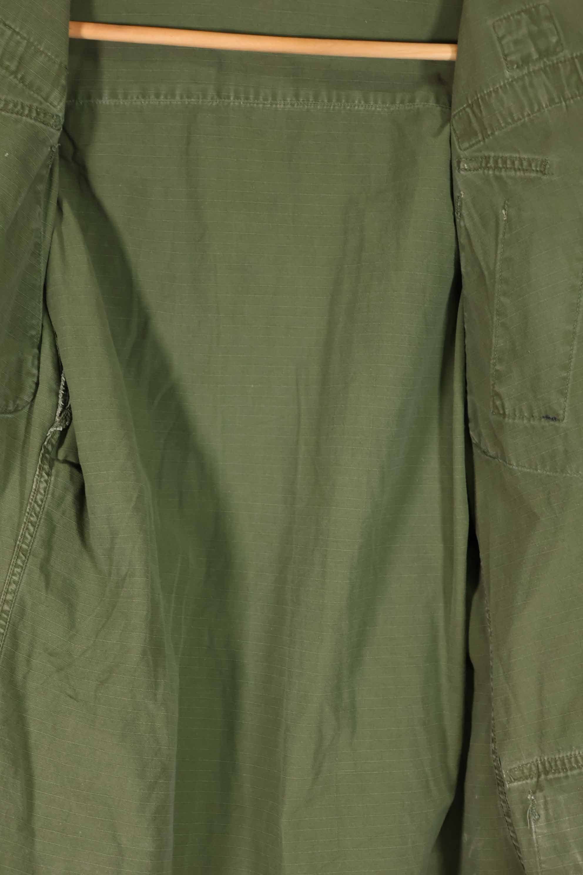 実物 1969年製 4th Model ジャングルファティーグ ジャケット 82空挺師団 S-R 中古品