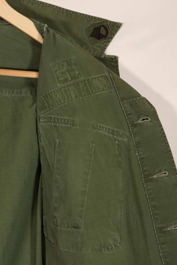 実物 1969年製 4th Model ジャングルファティーグ ジャケット 82空挺師団 S-R 中古品