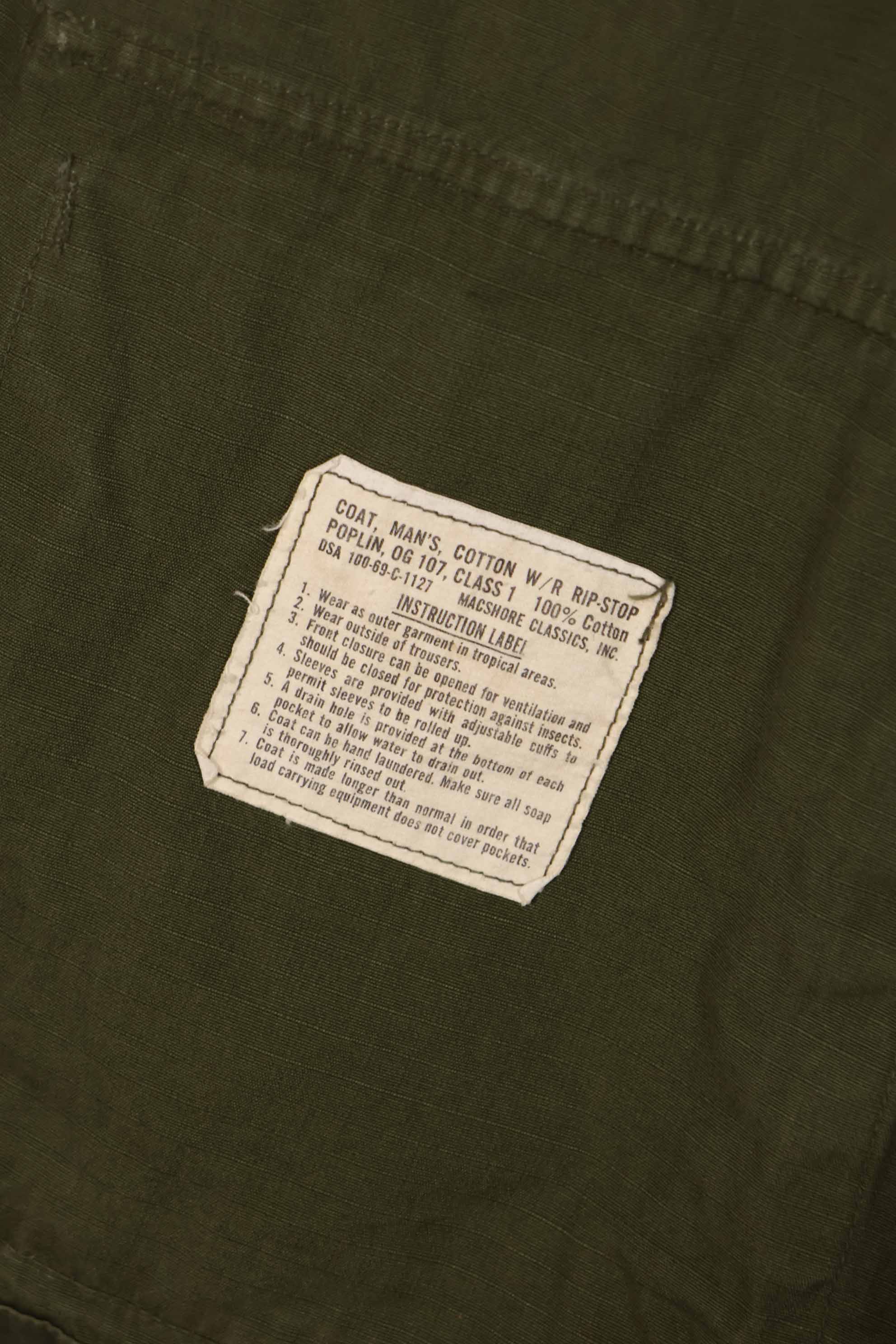 実物 1969年製 4th Model ジャングルファティーグ ジャケット L-L 中古品