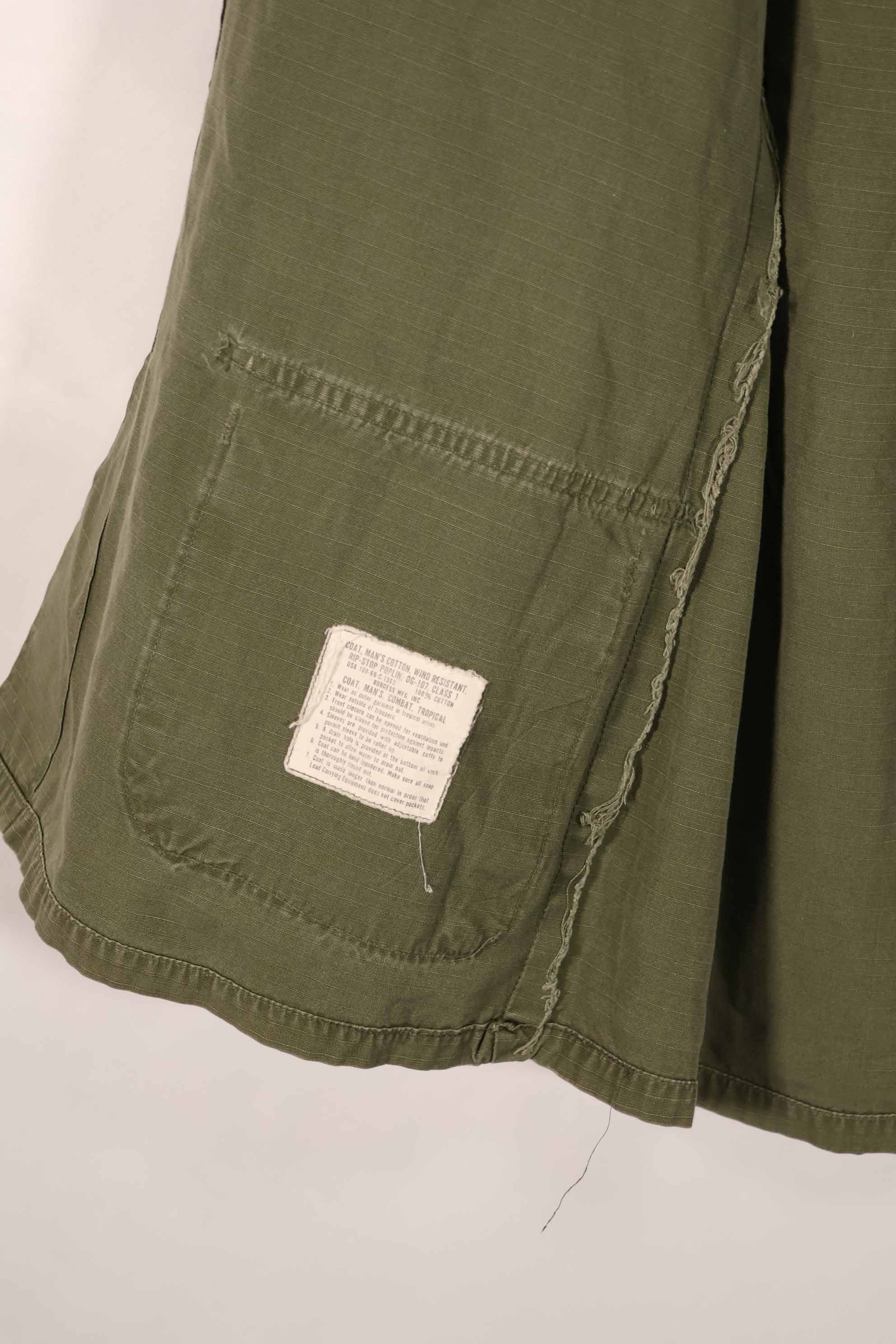 実物 1969年製 4th Model ジャングルファティーグ ジャケット M-R 中古品