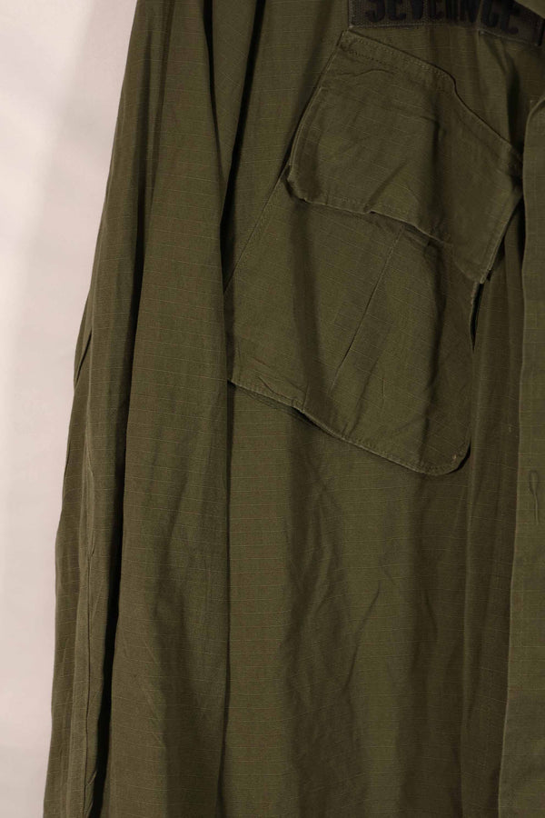 実物 1969年製 4th Model ジャングルファティーグ ジャケット L-L 陸軍パッチ付 中古品