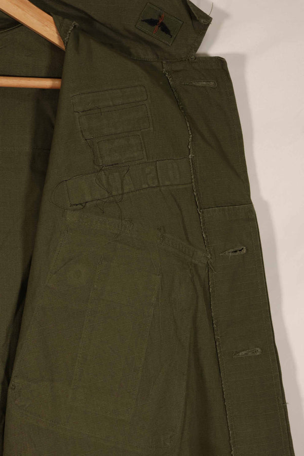 実物 1969年製 4th Model ジャングルファティーグ ジャケット L-L 陸軍パッチ付 中古品