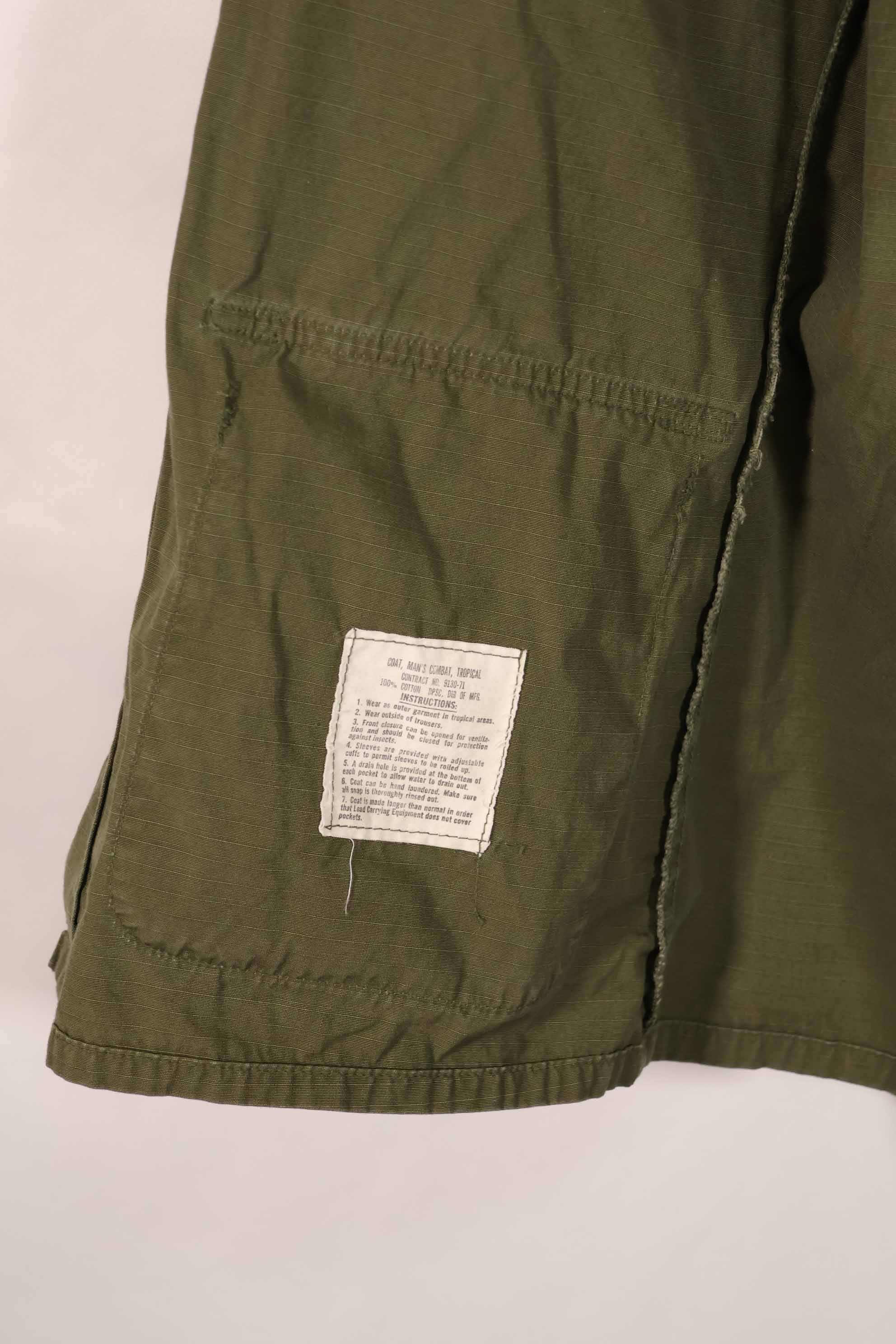 実物 4th Model ジャングルファティーグ ジャケット X-SMALL-REGULAR 中古品