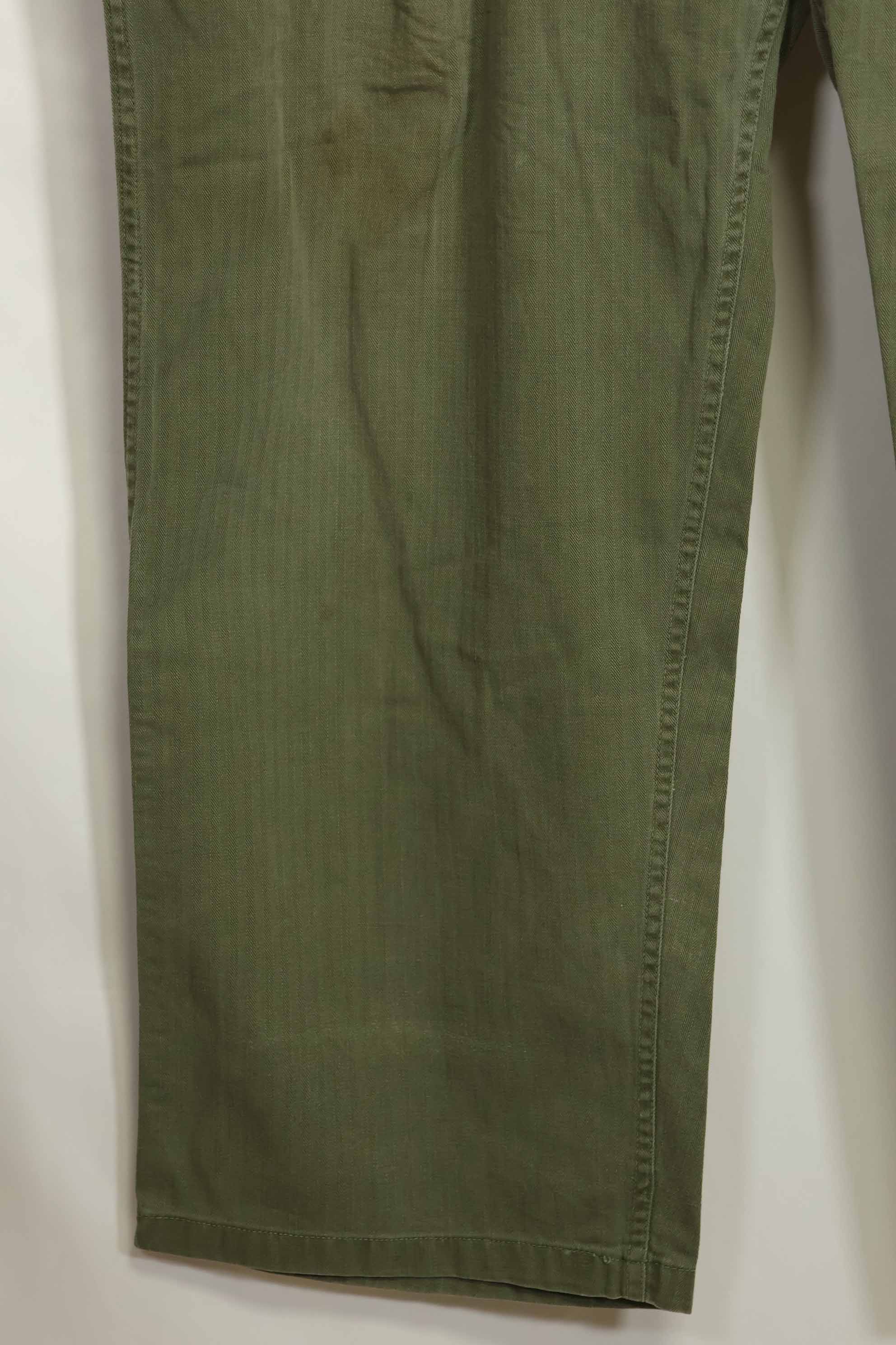1940年代 アメリカ陸軍 HBT ユーティリティパンツ 大きめサイズ 傷あり 中古品