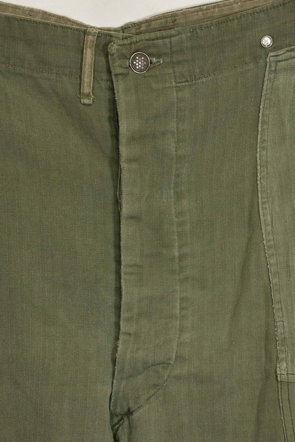 1940年代 アメリカ陸軍 HBT ユーティリティパンツ 大きめサイズ 傷あり 中古品