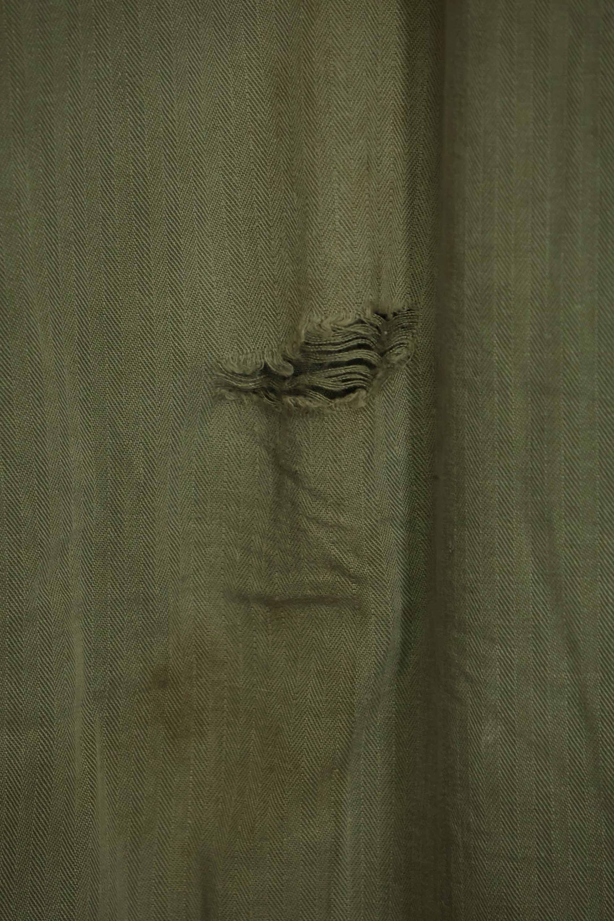 1940年代 アメリカ陸軍 HBT ユーティリティパンツ 大きめサイズ 傷あり 中古品
