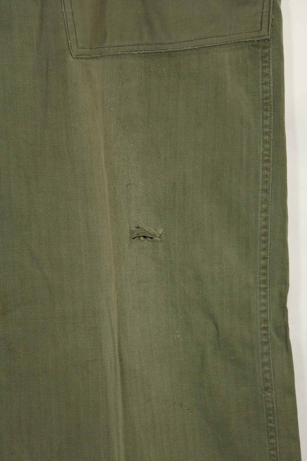 1940年代 アメリカ陸軍 HBT ユーティリティパンツ 大きめサイズ 傷あり 中古品