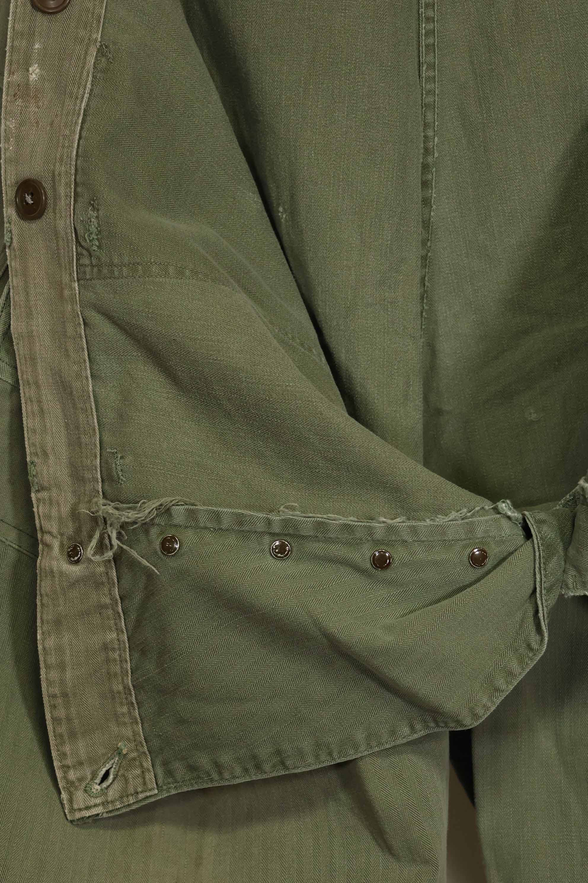 1940年代 アメリカ陸軍 HBT ユーティリティパンツ 大きめサイズ 傷あり 中古品