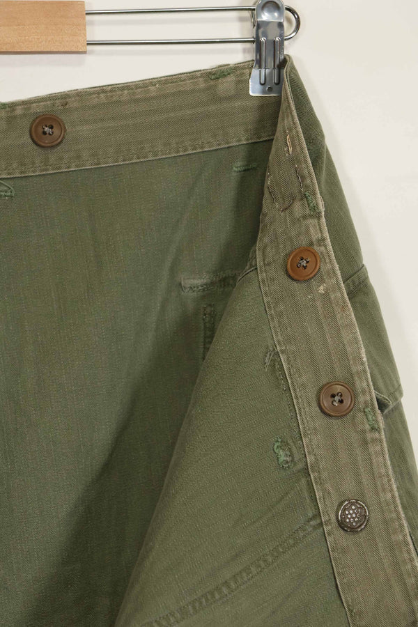 1940年代 アメリカ陸軍 HBT ユーティリティパンツ 大きめサイズ 傷あり 中古品