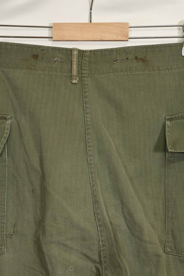 1940年代 アメリカ陸軍 HBT ユーティリティパンツ 大きめサイズ 傷あり 中古品