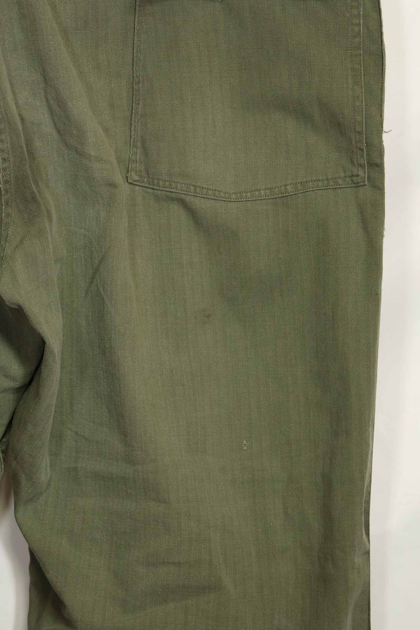 1940年代 アメリカ陸軍 HBT ユーティリティパンツ 大きめサイズ 傷あり 中古品
