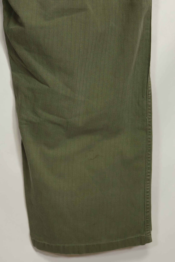 1940年代 アメリカ陸軍 HBT ユーティリティパンツ 大きめサイズ 傷あり 中古品