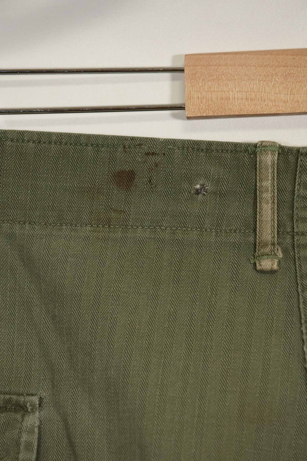 1940年代 アメリカ陸軍 HBT ユーティリティパンツ 大きめサイズ 傷あり 中古品