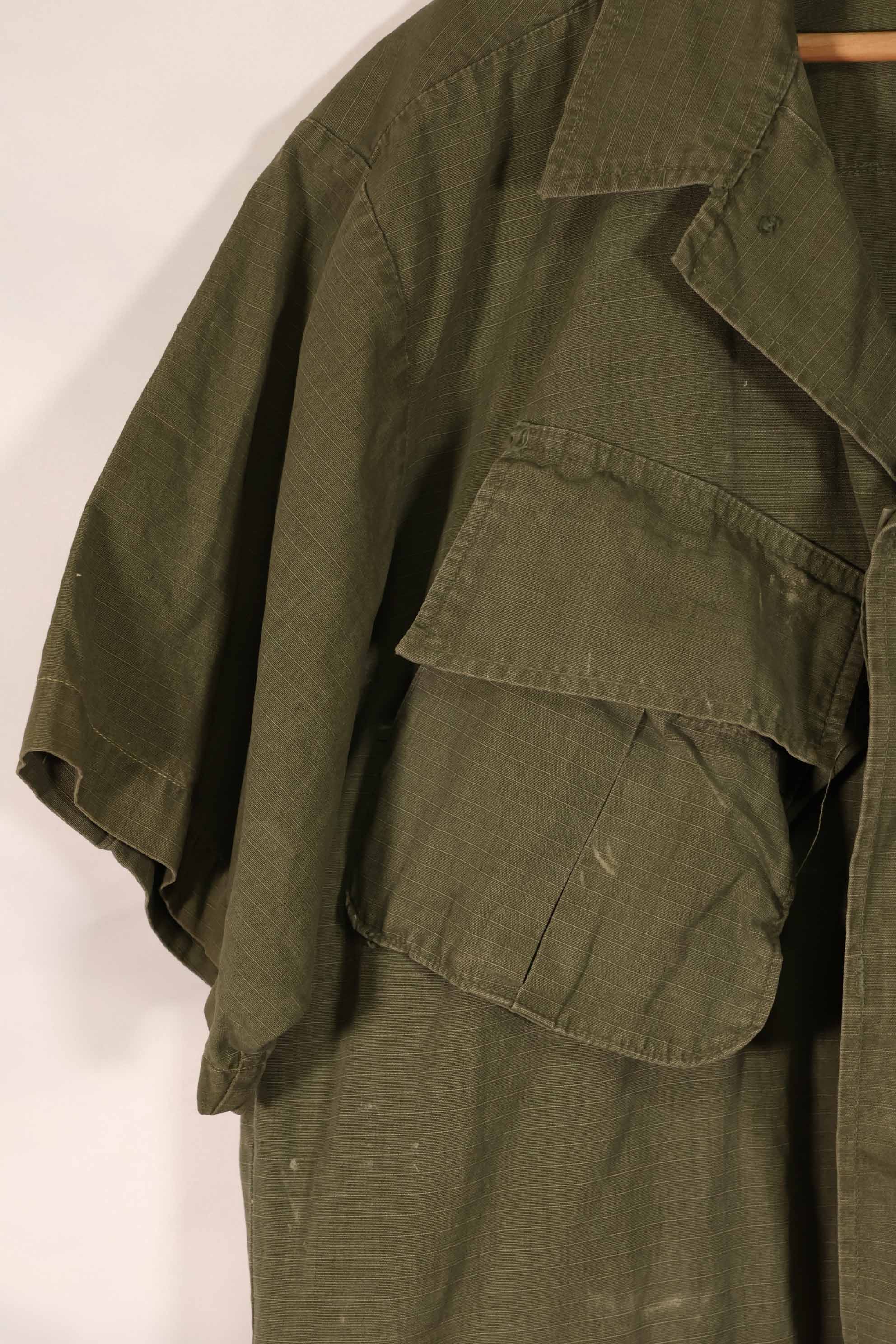 実物 1969年製 4th Model ジャングルファティーグ ジャケット 半袖カスタム M-R 中古品