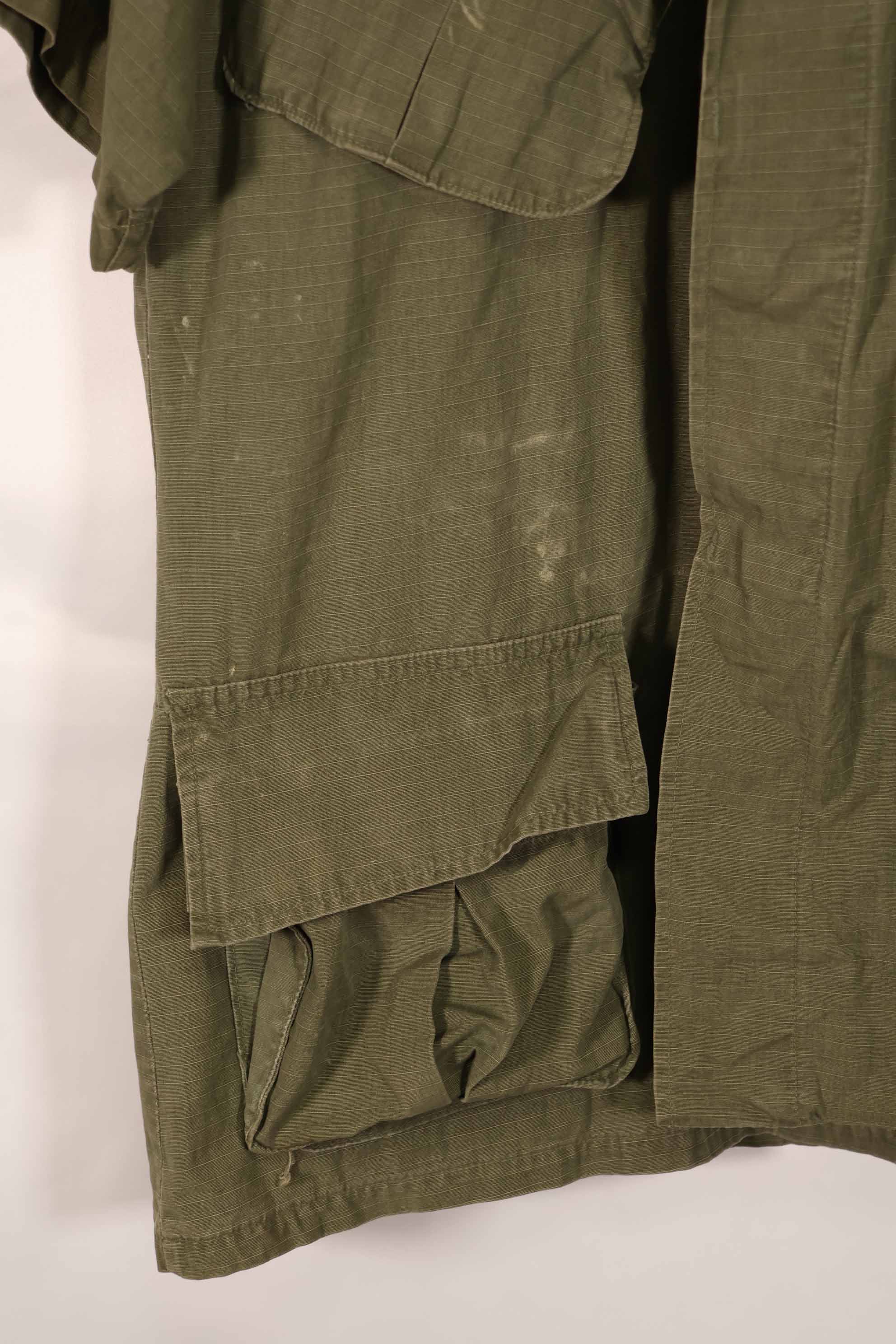 実物 1969年製 4th Model ジャングルファティーグ ジャケット 半袖カスタム M-R 中古品