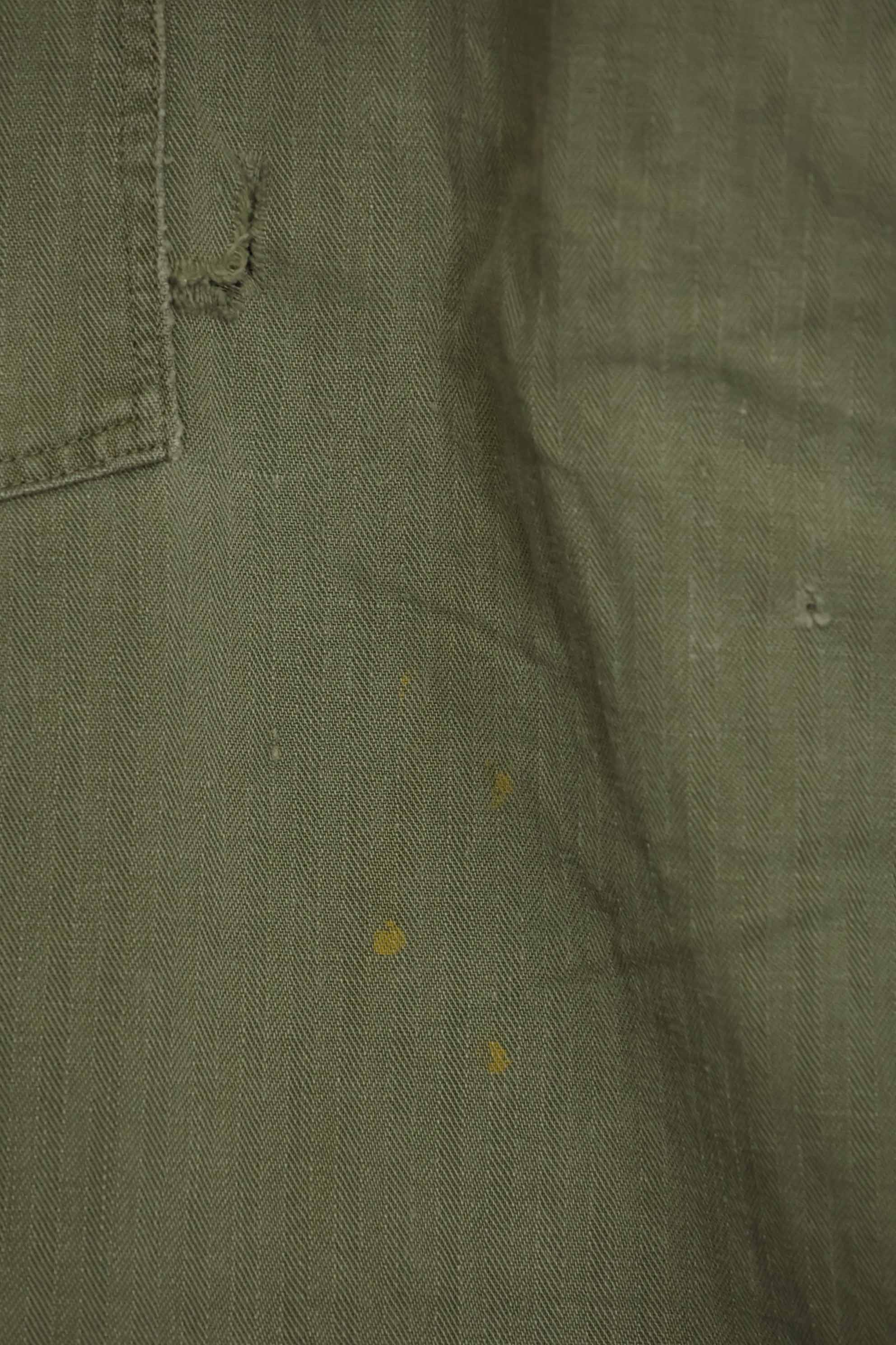 1940年代 アメリカ陸軍 HBT ユーティリティパンツ 大きめサイズ 傷あり 中古品