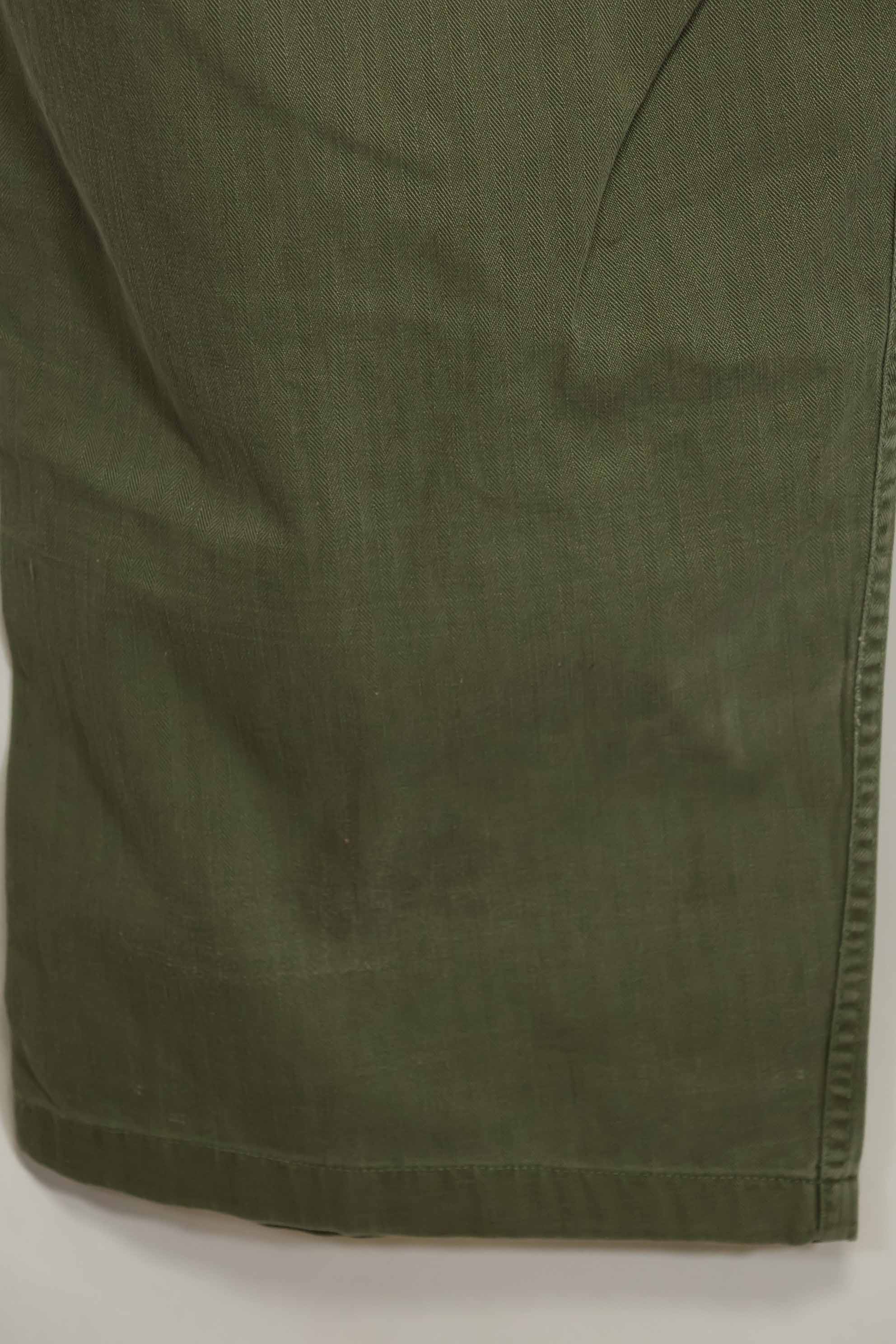 1940年代 アメリカ陸軍 HBT ユーティリティパンツ 大きめサイズ 傷あり 中古品