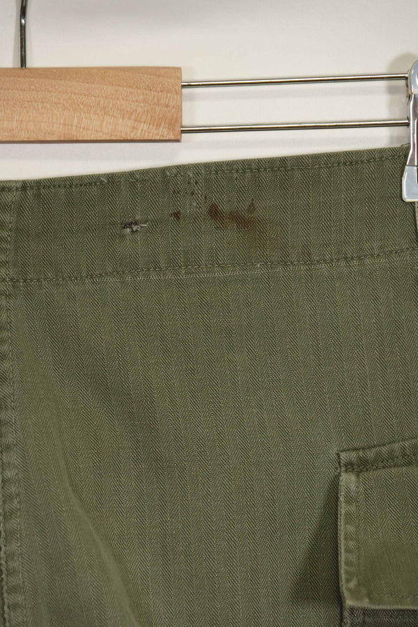1940年代 アメリカ陸軍 HBT ユーティリティパンツ 大きめサイズ 傷あり 中古品