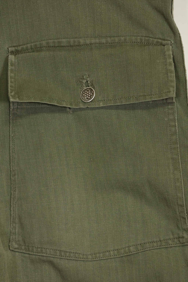 1940年代 アメリカ陸軍 HBT ユーティリティパンツ 大きめサイズ 傷あり 中古品